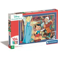 Clementoni Puzzle 104 pièces SuperKolor Pinocchio 25756