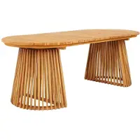 Ebuy24 Björk table de jardin 90x200cm naturel.