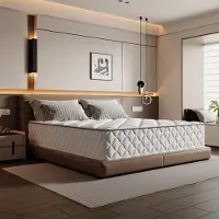 Aiibot Matelas 120x200 cm ,Matelas à ressorts 7 zonesHauteur22cm,Matelas à ressorts ensachésH3 H4