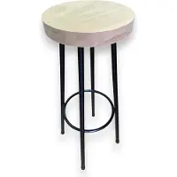 WestTree Tabouret de bar, chaise de bar, 4 pieds avec rebord Hauteur intérieure 75cm