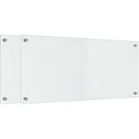 Syfax Crédence de cuisine 2 pcs Transparent 90 x 40 cm verre trempé
