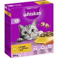 Whiskas Adult+1 croquettes pour chat avec du poulet 800g
