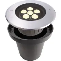 LIGHT IMPRESSIONS Deko-Light 730289 Luminaire encastré dans le sol, argenté