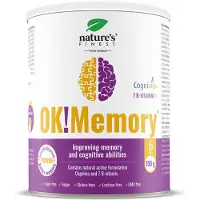 Nature First Nature's Finest OK Memory - Soutien naturel pour la concentration et la performance avec guarana, vitamine C & complexe B - 150 g