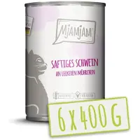 MjAMjAM - Nourriture pour chat - Porc tendre avec des carottes savoureuses 400 g x 6