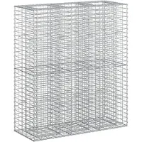 vidaXL Jardinière surélevée en gabions, 2 pièces, 130 x 50 x 150 cm, acier galvanisé