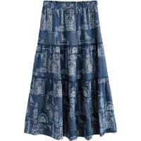 Next Jupe bleu / blanc