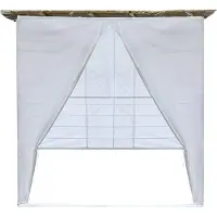 HABITAT ET JARDIN Souccah en Kit NINA ajustable 2 x 2 avec 1 Rouleau de bambou et 2 tasseaux de bois