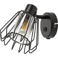 Rabalux 73067 Spots lampes Emerencia E14 1x MAX 40 métal verre noir