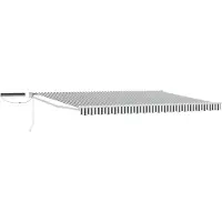 vidaXL Store électrique rétractable, anthracite et blanc, 4,5 × 3 m