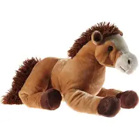 Heunec cheval couché en peluche - env. 62 cm
