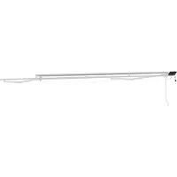 vidaXL Armature de store manuelle avec LED, blanche, 4,5 × 3 m, en aluminium