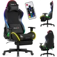 Huzaro Force 5.7 RGB Gaming-Stuhl Schwarz, Chaise gaming, Noir
