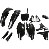 Ufo Yamaha Yzf 450 2011-2013 Yakit311f-001 Fork Protectors & Plastic Kit Noir Noir One Size