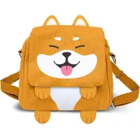 KARACTERMANIA Omp! Kawaii Shiba 6.5l 22x24x12 Cm Handbag Backpack Jaune Enfants