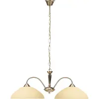 Rabalux Lustre classique E27 2x60W couleur marron 8177 Regina