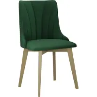 Mirjan 24 Chaise de salle à manger rembourrée AFTON 10 - chêne Sonoma / vert