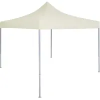 Prolenta Tente de réception exclusive - Dimensions : 200 x 200 x 315 cm - Couleur : Crème - Matériau : Oxford