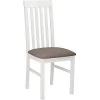 Mirjan 24 Chaise de salle à manger rembourrée DANBURY 1 - blanc / marron 1