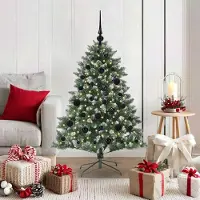 vidaXL Meubles haut de gamme Arbre de Noël artificiel avec 150 LED Vert 85 x 85 x 120 cm - 2830118