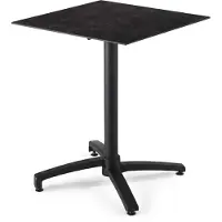 Oviala Table de terrasse 70 cm inclinable stratifié ardoise - Opéra