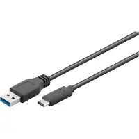 Microconnect USB-C 3.2 Gen 1 vers USB-A - Câble de charge | Noir Nouveau