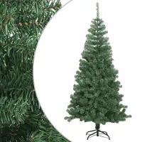 vidaXL Sapin de Noël artificiel avec support 120 cm 230 branches, Sapins de Noël artificiels 2024 Nouveau mobilier design