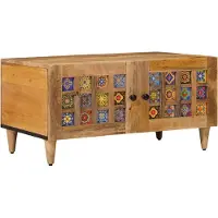 Prolenta Table basse exclusive - Bois massif de mangue, dimensions : 80 x 50 x 40 cm