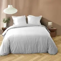 Douceur d'intérieur Parure de lit - - LIAM - Microfibre - 240 x 220 cm - Blanc