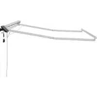 vidaXL Armature de store manuelle avec LED, blanche, 3,5 x 2,5 m, en aluminium