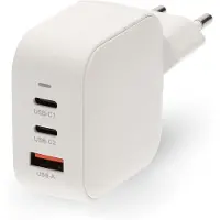 Nedis Pd 3.0 Gan Usb-a And Usb-c Wall Charger 70w Argenté