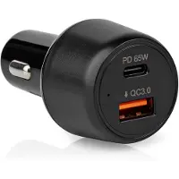 Nedis Chargeur de voiture 2,0 / 3,0 / 3,25 A Sorties : 2 Type de port : USB-