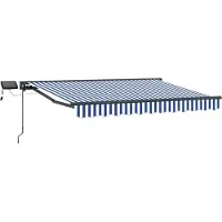 vidaXL Armature de store manuelle avec LED 3,5 x 2 m