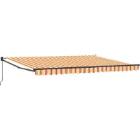 vidaXL Store extensible jaune et orange 450 x 300 x 165 cm
