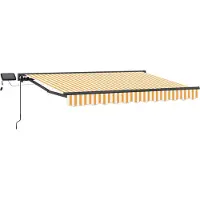 vidaXL Armature de store manuelle avec LED 3,5 x 2 m