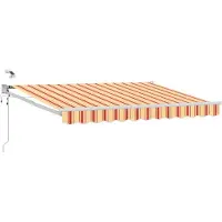 vidaXL Store électrique rétractable multicolore 3,5 x 2 m
