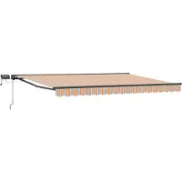vidaXL Armature de store manuelle avec LED 5 x 3,5 m
