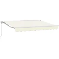 vidaXL Store à enroulement manuel, couleur crème, 3 x 2,5 m