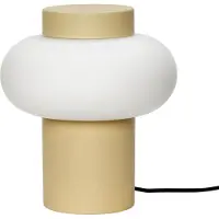 Hubsch Lampe à poser métal/verre - jaune/opale