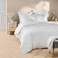 Douceur d'intérieur Parure De Lit 3 Pièces Fils Teints Brodés 220x240cm