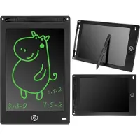 Kruzzel Tableau blanc numérique LCD 8,5 pouces pour dessiner et écrire Noir ISO 8965