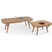 Xl Moebel Gmbh Salon Set 2 pcs 2x Tables basses Meubles Designer Moderne Complet Bois