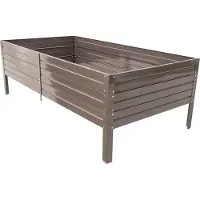 BAUMERA Lit surélevé de jardin Acier galvanisé KLASIKA GARDEN 1500x750x300mm, peint (Marron)