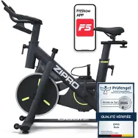 Zipro Vélo d'appartement Modo Application Bluetooth Vélo d'intérieur Vélo de fitness Vélo d'appartement Vélo de silencieux Entraînement cardio Seniors 110 kg Vélo d'entraînement Kinomap