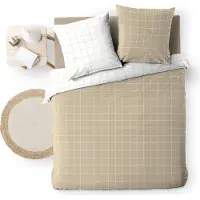 Douceur d'intérieur Parure de lit - - Cadria - Coton - 240x220cm - Beige