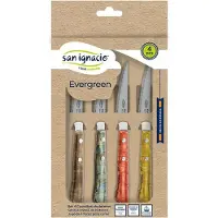 San Ignacio Couteau à Viande Evergreen 4 Unités