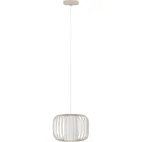 Eglo Suspension TERRAROSA acier sable E27 1X40W H:110cm Ø28.5cm dimmable