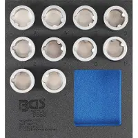 Bgs Garniture pour servante d'atelier 1/6 : Jeu d'outils pour serrures de jantes pour Land Rover 10 pièces - 9553