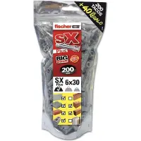 Fischer Tasseaux SX 519332 Ø 6 x 30 mm (240 pièces)