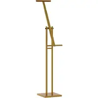 vidaXL Stand d'exposition Gold 26,5 x 26,5 x 150 cm Acier